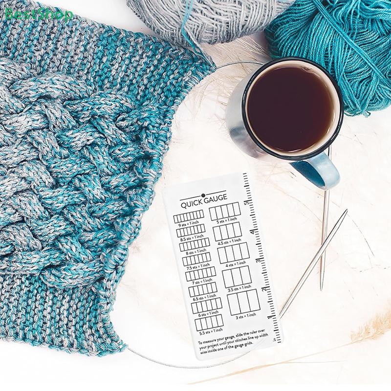 Quick Gauge Ruler For Checking The Stitch Size Of Knit And Crochet Projects