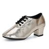  Latin Dance Women Snakeskin Leather Shoes Heels Soft Sole Modern Salsa Ballroom Dancing Shoe Woman Jazz Tango Shoes