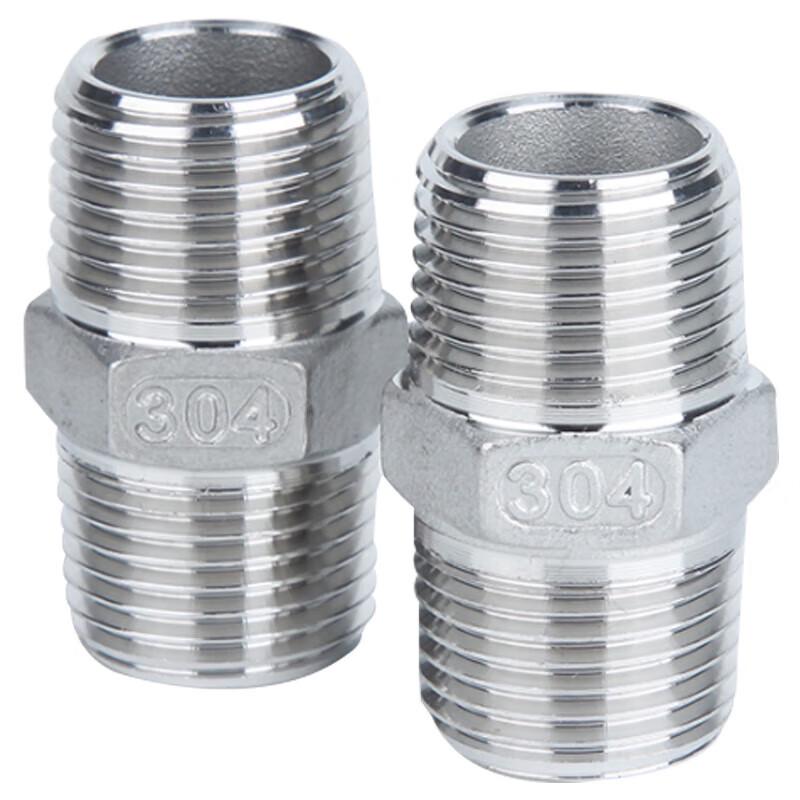 304 Stainless Steel Hex Male Thread Straight Connector