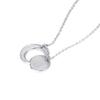 Creative Moon and Sun Shape with  Letter Pendant Necklace Fashion Elegant Couple Necklace
