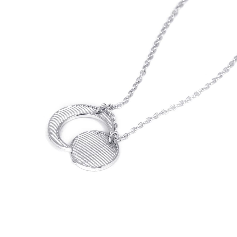 Creative Moon and Sun Shape with  Letter Pendant Necklace Fashion Elegant Couple Necklace