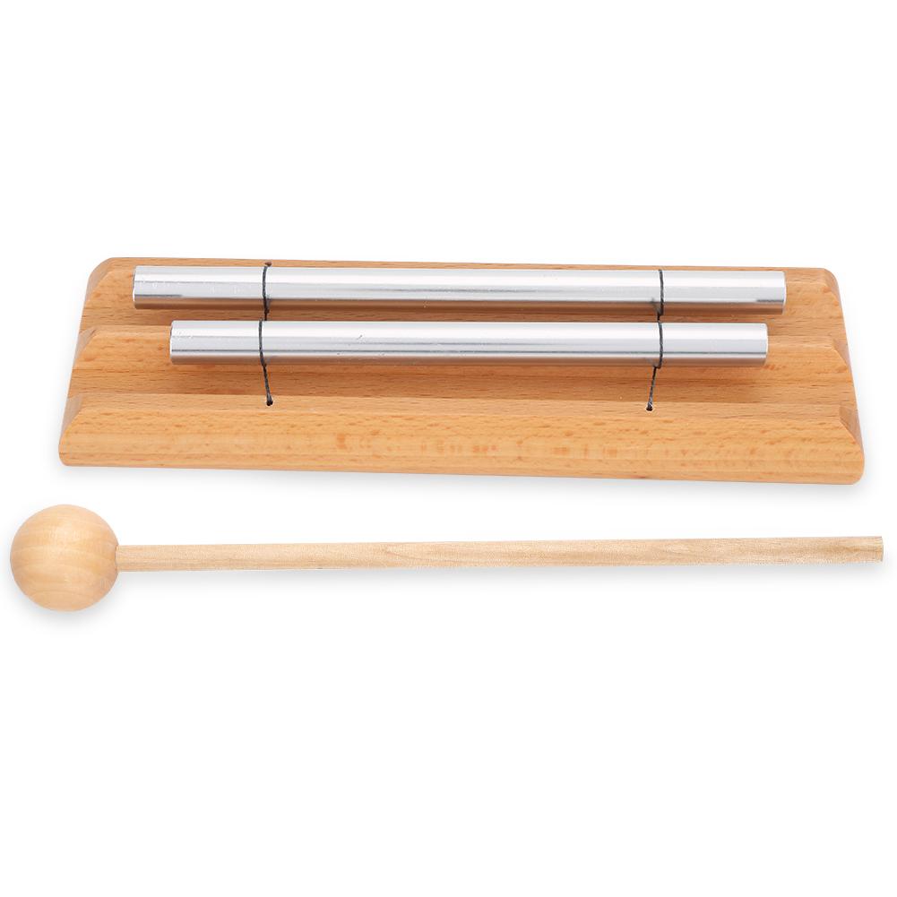 2 Tone Percussion Instrument with Mallet Musical Education Toy for Children Kids Toddle