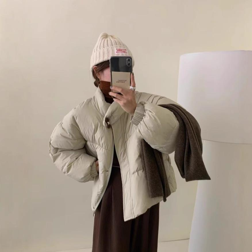 

Корейський білий пуховий пуховий пуховий жіночий пуховий пуховий пуховий пуховий пуховий пуховий жакет жіночий Pinghu S (90~ 60 kg) чорний