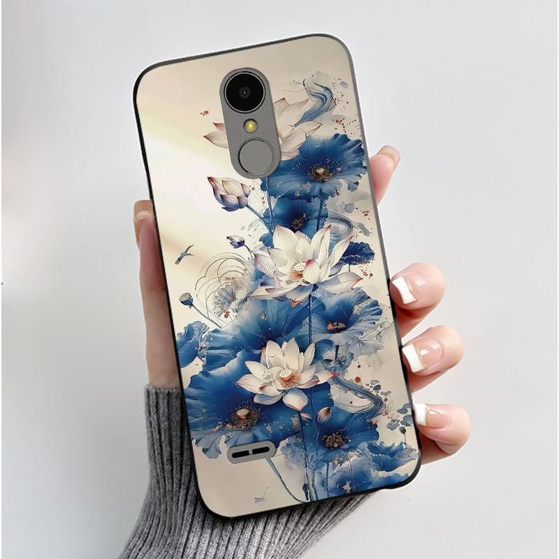 Casing For LG K4 2017 X230/LG K8 2017 X300 Slim Case Aesthetic Luxury Cute Cool Boys Girls Black Matte Soft Silicone Back Cover