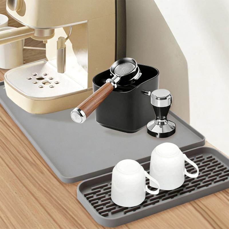 Food Grade Silicone Dish Drying Pad For Kitchen Counter Dish Rack NonSlip Surfaces Protectors Pad for Coffee Machine