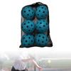 6x Pickleball Balls Outdoor Courts High Visibility Colors 40 Holes Pickle Balls Tournament Play Sporting Goods