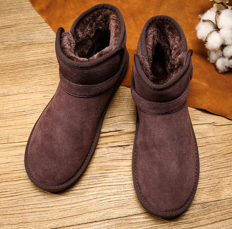 Мужские мягкие эластичные зимние теплые зимние холодные утепленные сноубутсы на толстой подошве нескользящие износостойкие для активного отдыха спорта бега хлопковые ботинки 47 3800₽