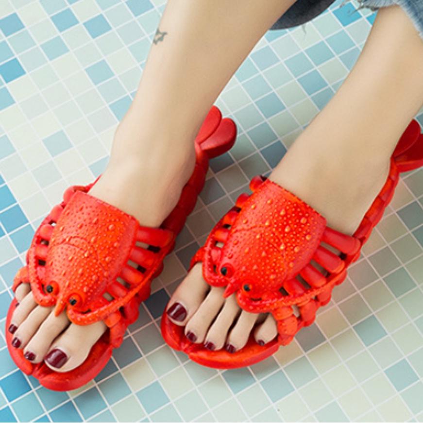 Creative Lobster Flip Flops For Fun Pool And Beach Parties