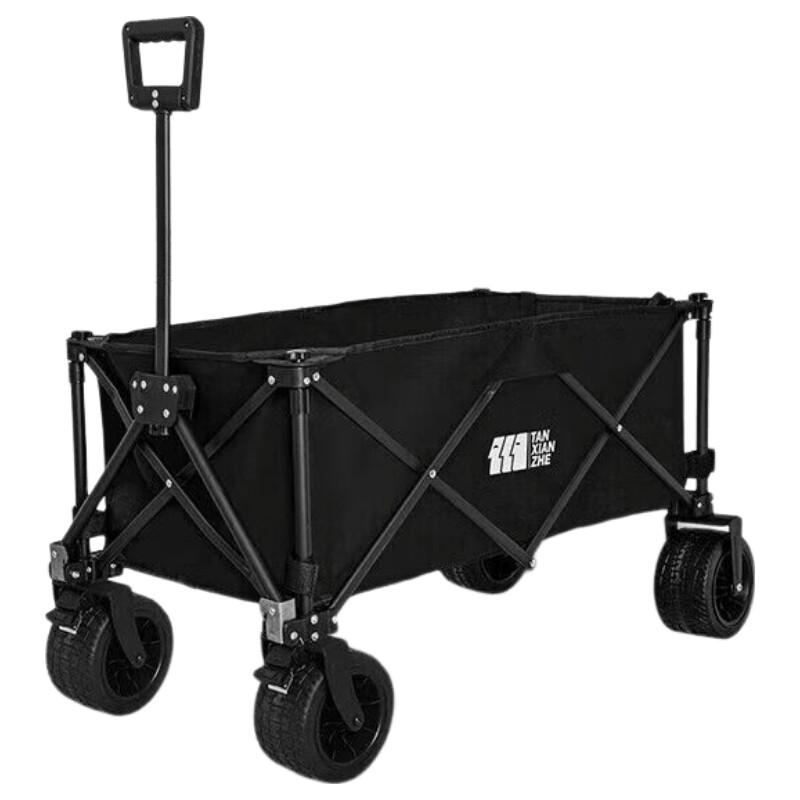 Explorer Folding Camping Wagon with Wide Wheels and Brakes
