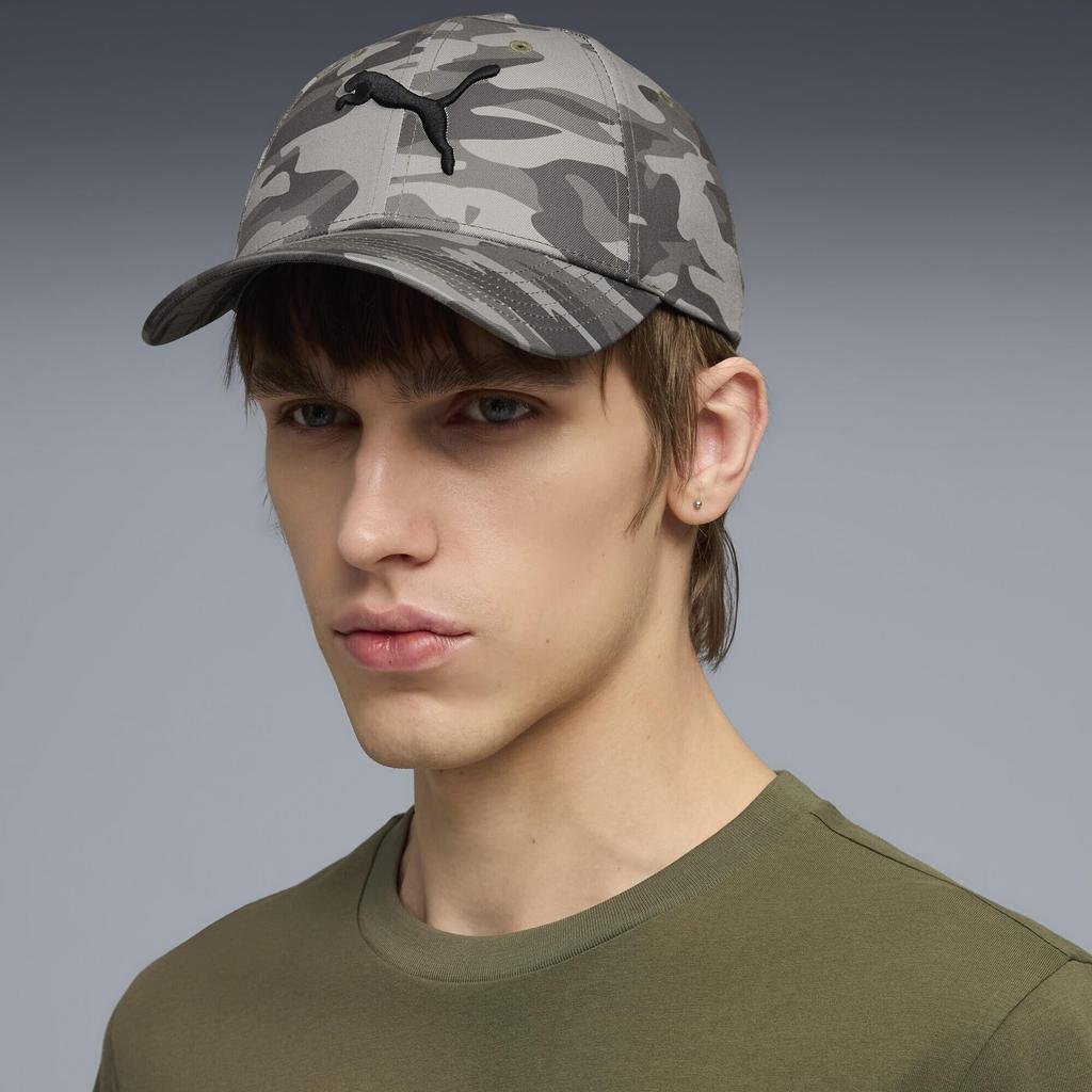 Puma ESS Elevated AOP BB Cap Olive Camo 02685002