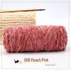 Golden Chenille Silk Velvet Yarn: Medium-Thick Polyester Yarn for Scarves, Glossy Velvet Crochet, and Wool Knitting Projects.