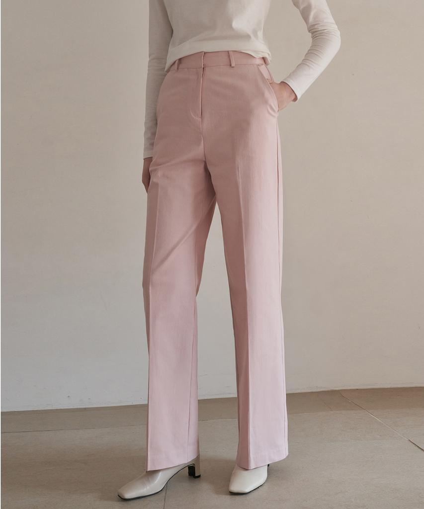 ADAUL Normal Cotton Slacks - Soft Pink