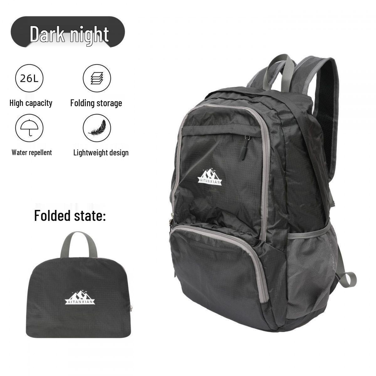 

Foldable Outdoor Backpack: Large Capacity, Lightweight, Waterproof, Ideal for Commuting, Cycling, Camping, Travel for Men & Women Default