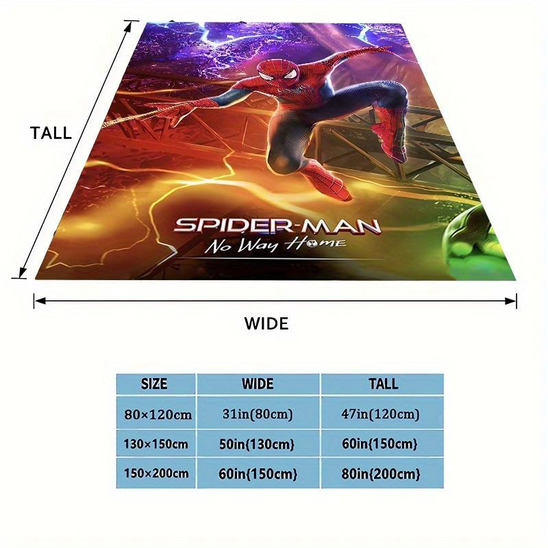 1pc Spider-Man Printing Blanket - Soft, All-Season Throw for Living Room, Bedroom,Personalized Gift with Adorable Cartoon Design