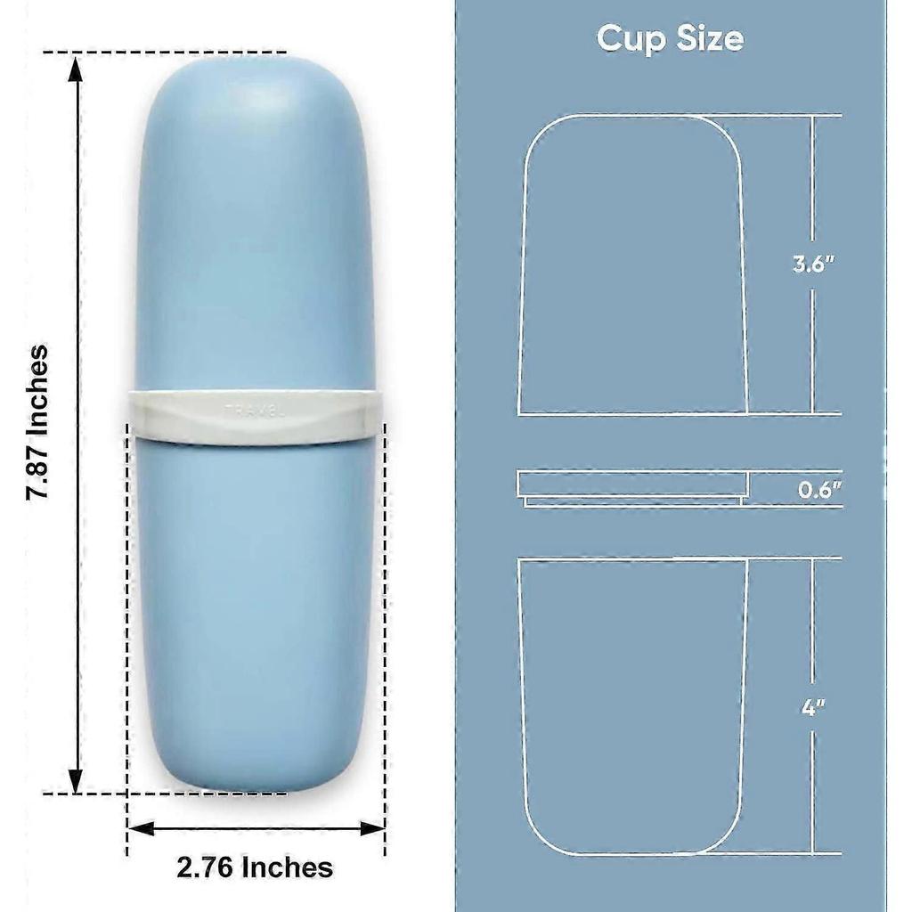 2pcs Travel toothbrush case, toothbrush case and strap,portable trip washing cup holder