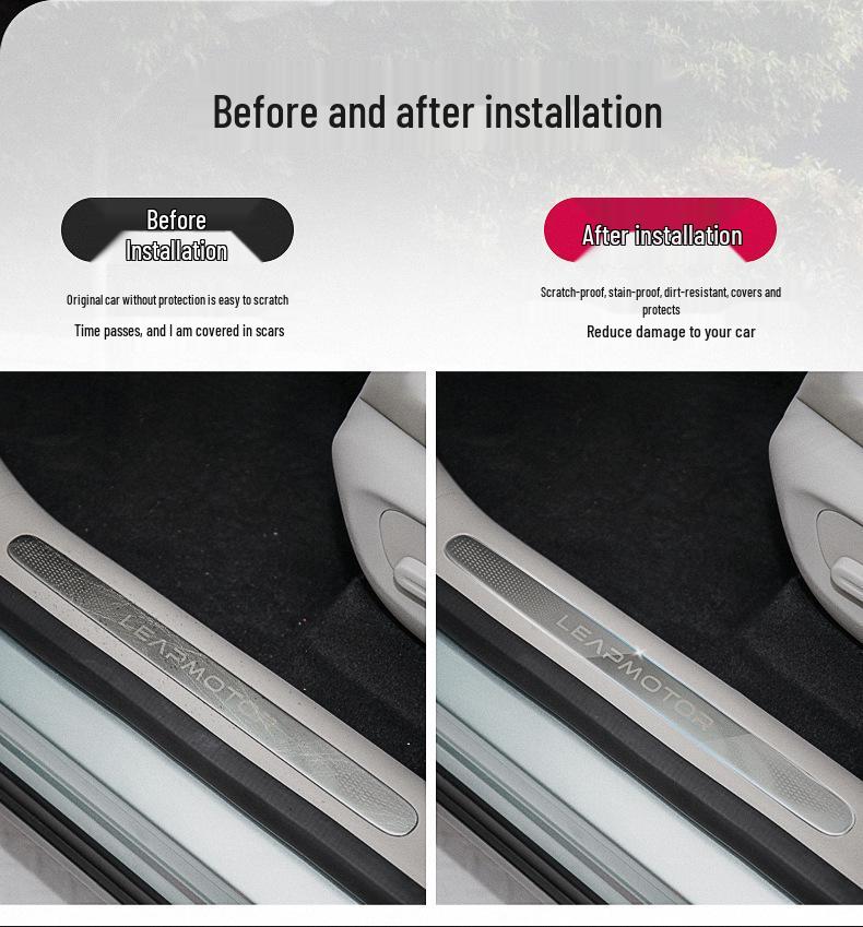Leapmotor C11/C01/T03 Door Sill Plate TPU Protective Film