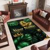 Other Similar Designs Theme Crystal Velvet Rug Personalized Custom Name Text Soft Floor Mat Home Decor