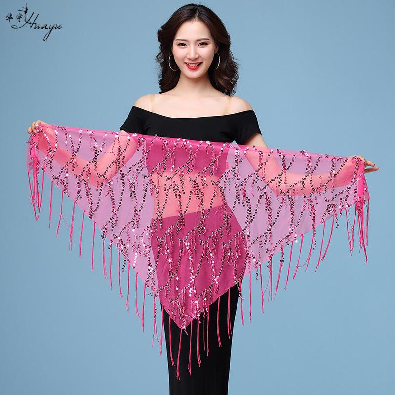 Belly Dance Sequin Tassel Waist & Hip Scarf Costume Belt
