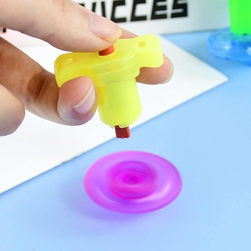 18pcs Mini Finger Spinning Gyro Toys Color Torsion Speed Decompression Kids Party Favors Birthday Gifts Pinata Fillers