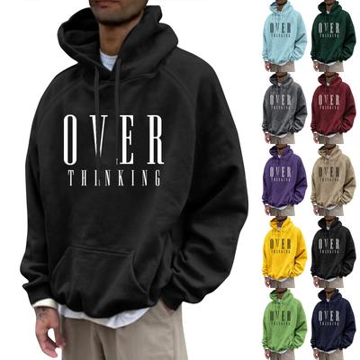 Ανδρική Φαρδιά Μπλούζα με Κουκούλα με Μοτίβο Ανδρική Καθημερινή Μόδα Αθλητική Μπλούζα Πουλόβερ με Μανίκια Ραγκλάν