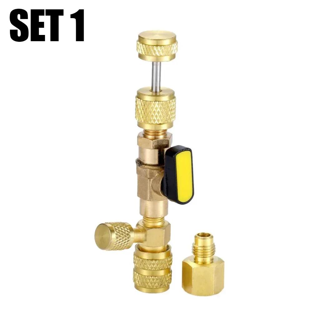 

Набор из 36 шт. Инструмент для снятия и установки сердечника клапана с портами двойного размера SAE 1/4 и 5/16 , для систем ОВКВ R410 R32 R22 R12 R407 R404 R600