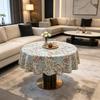 Daily Dining Kitchen and Casual Party Durable Reusable Fabric Small Round Table Cloth