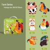 TEMU Educational Six-in-One Cognitive Puzzle: Animals & Transportation for Kindergarteners