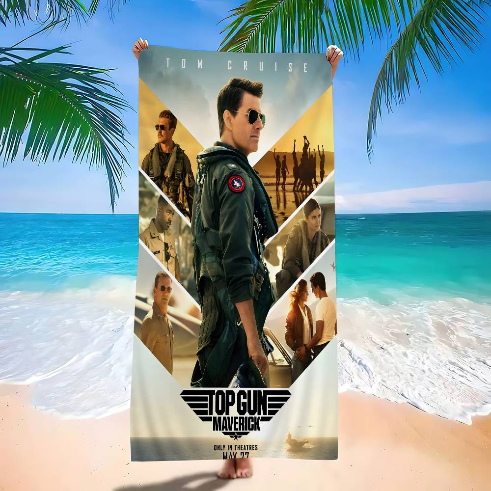 Top Gun Maverick Microfiber Beach Towel Absorbent Quick Dry Soft Yoga Swimming Resort Mountain Climbing Towel