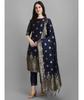 Women's Designer Party Wear Top Tunic Cotton Silk Salwar Kameez Kurti Pant Dupatta Set