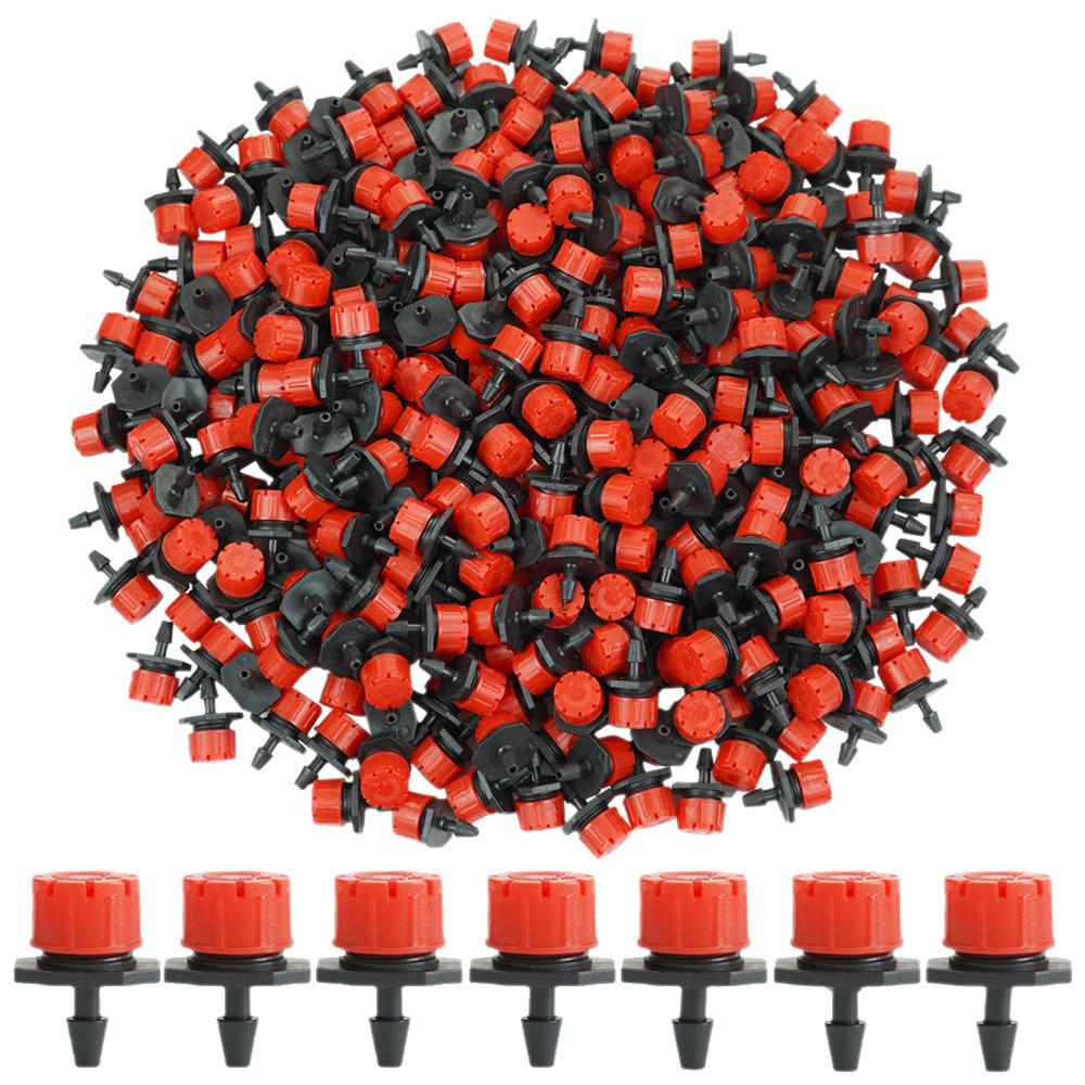 Ośmiootworowa Czerwony Kapturek Regulowana Głowica Kroplująca Mikrozraszacz do Nawadniania