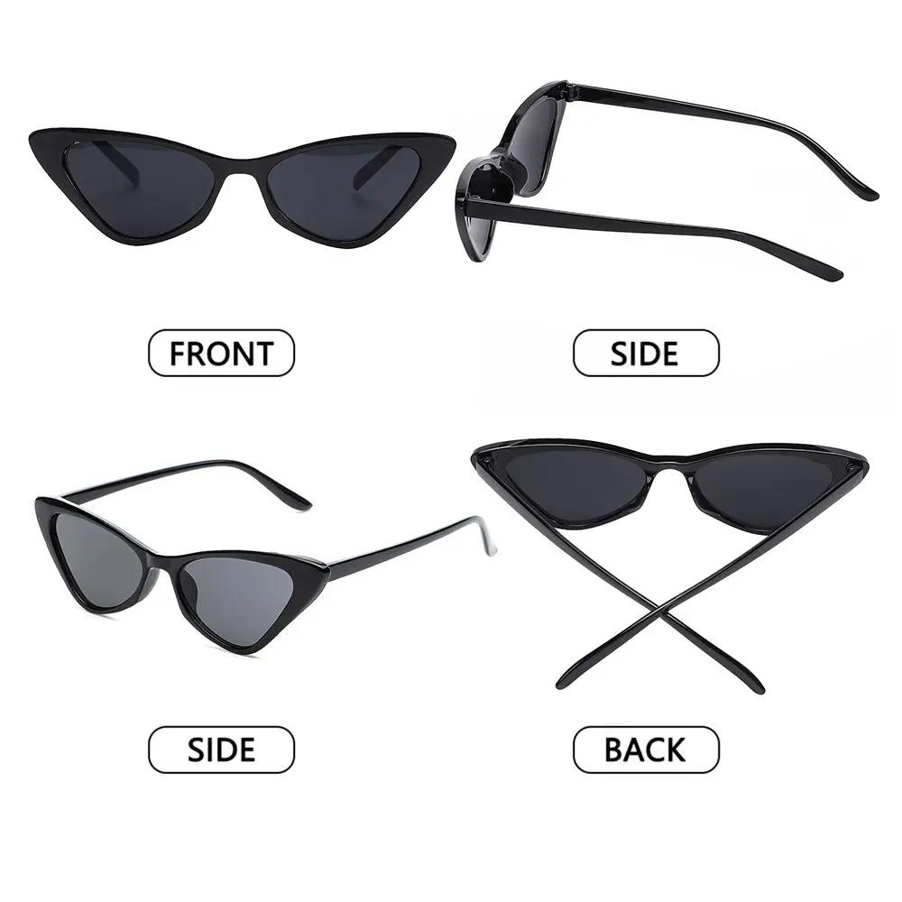 Vintage Cat Eye Sunglasses for Women Small Frame Retro Sunglasses UV400 Protection Eyewear Fashion Trendy Streetwear Accessories