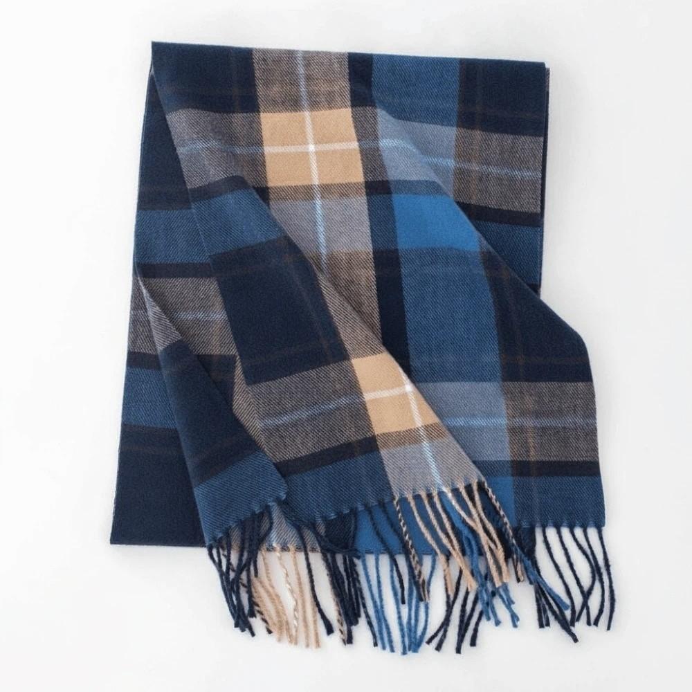Plaid Cashmere Neckwear Classic Gingham Shawls Warm Stoles Tartan Mufflers Party