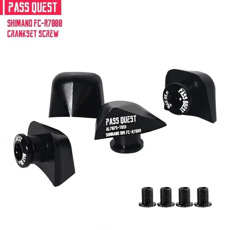 

PASS QUEST double chainring 110 BCD bolt modification cap for shimano 105 r7000 ultegra r8000 dura ace r9100 r9200 single screw R7000 SINGLE DISK