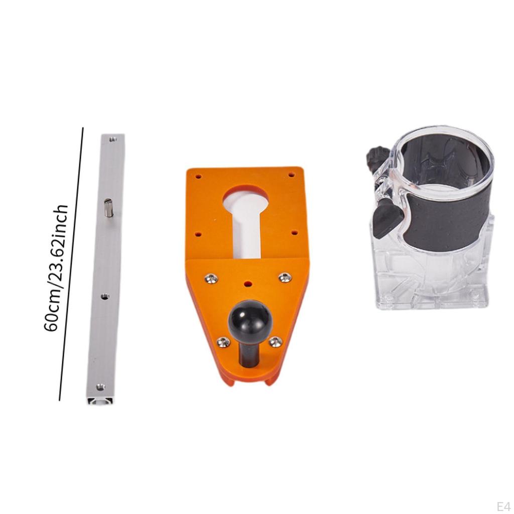 Circle Cutting Jig Woodworking Tool Accessory Clear Cover for Electric Hand