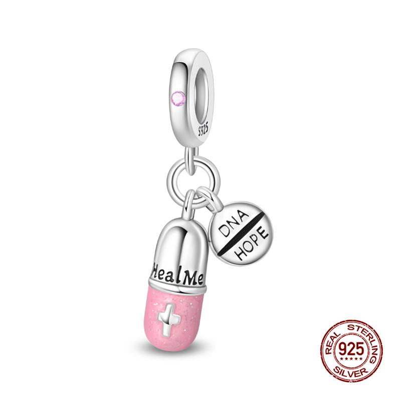 New In Charms Copper Pumpkin Flower Basket Pendant Charm Bead Fit Women 3Mm Original Bracelet Diy Fine Jewelry Gift