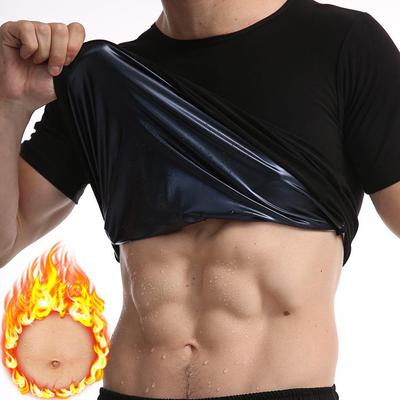 Body Modellante a Maniche Corte Controllo Pancia da Uomo Taglie Forti per il Fitness