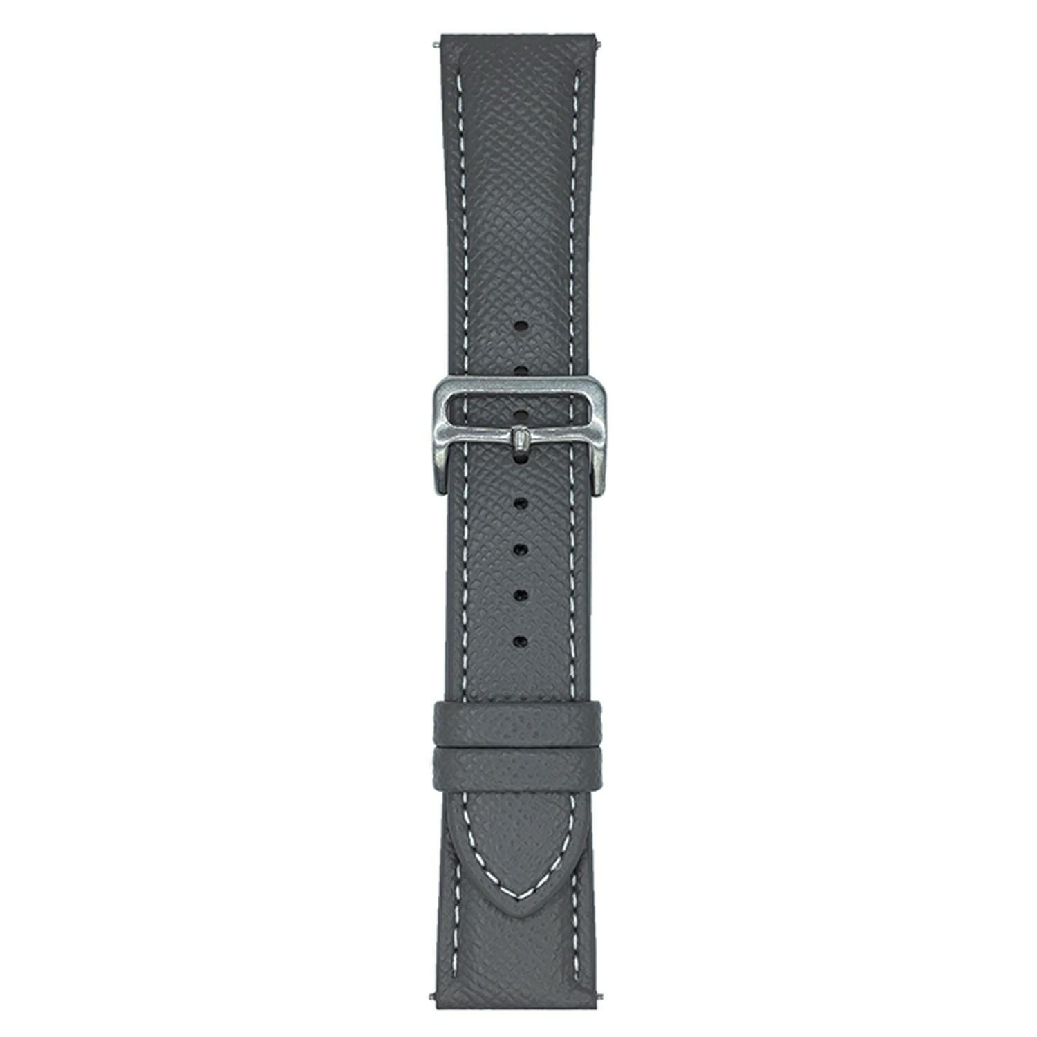 

Palm Pattern Leather Watch Bands For Huawei Watch GT 5 46mm Universal 22mm Wrist Strap Grey