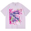 230 Gsm 100% Cotton Evangelion V8 Print Unisex Heavy Cotton T Shirt