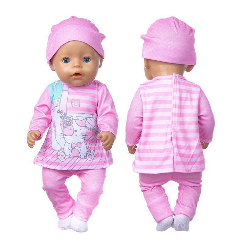 2023 winter New top suit For 17 Inch Baby Reborn Doll 43cm Baby Doll Clothes, doll accessory.