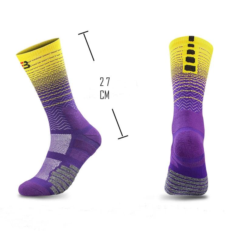 1 Pair Men High Quality Outdoor Sports Socks Breathable Running Cycling Basketball Road Bike Socks