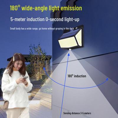High-Brightness Solar-Powered All-in-One Outdoor Waterproof Motion Sensor Wall Light