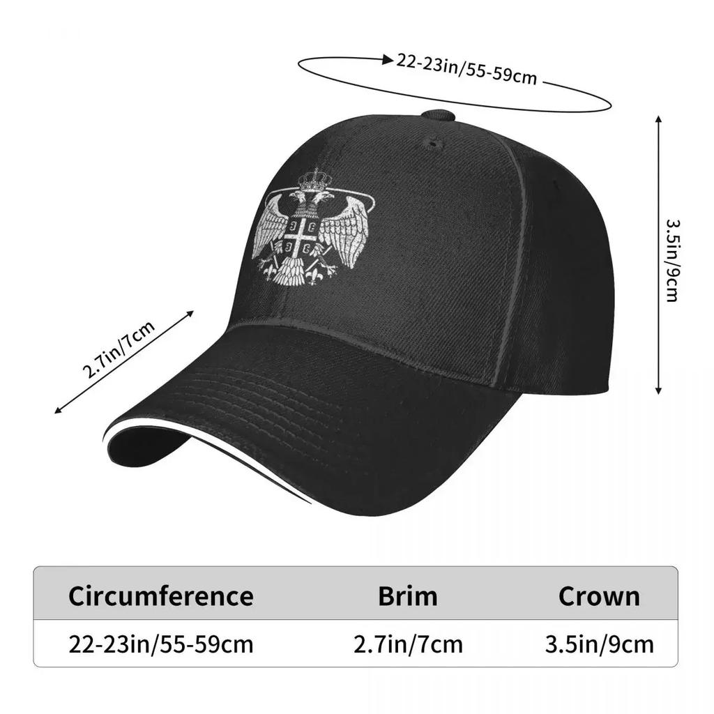 Serbian eagle coat of arms Baseball Cap Trucker Cap Adjustable custom Hat Hood Unisexs Hats Women's
