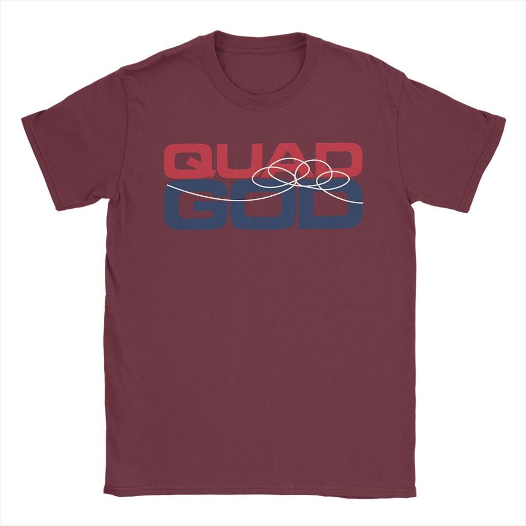 Streetwear TShirt Summer Quad God Hipster T Shirts  Cotton Tshirt for Unisex Y2K Basic Print Short Sleeve Tees