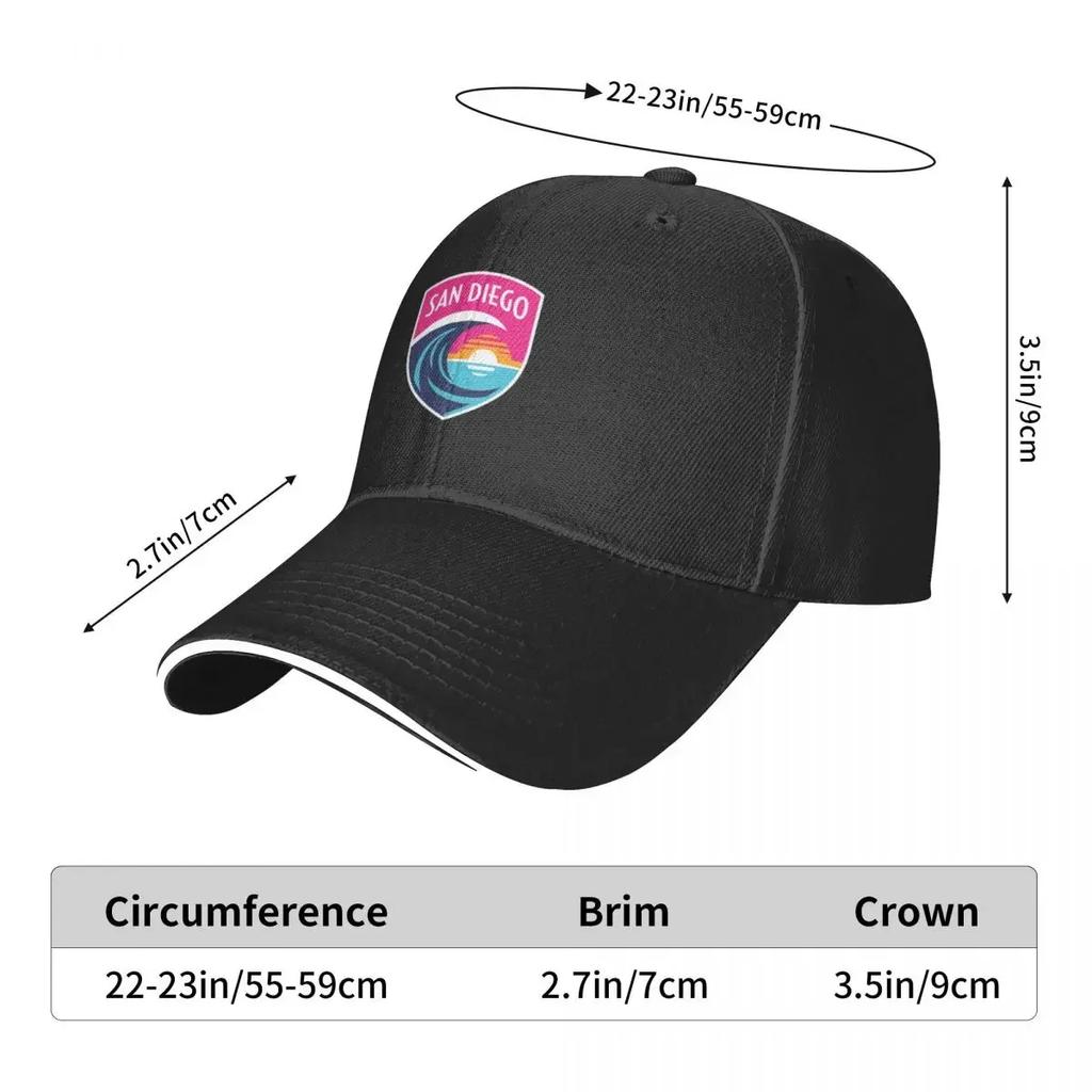 San Diego Wave FC Baseball Cap Fashion Beach New In Hat Hip Hop New Hat Women Hats Men's