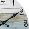 BHBL Wall Clock Bathroom Clock, Rustic Wall Clocks Battery Operated, Silent Non Ticking Wooden Coastal-Each Clock Home Decor