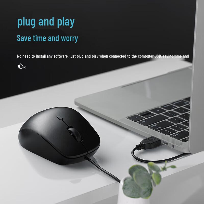 Rapoo N500 Wired Optical Mouse