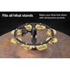 MEINL Percussion Headliner Series Hihat Tambourine Hammered Brass 1row HTHH1B-BK
