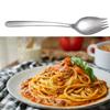 Picnic Long Handle Stainless Steel Dinnerware Outdoor Salad Forks Flatware Dessert Spoons Spork
