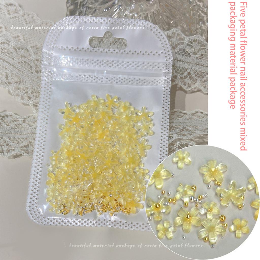 White Pink Flower Nail Charms 3D Flower Nails Art Charms Manicure Supplies DIY Nail Decorations for Acrylic Nails