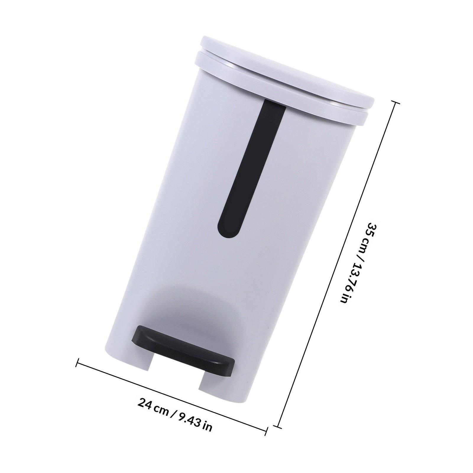 Step-on Trash Can 10L Foot Pedal Household Garbage Container Kitchen Bathroom Multi-Function Waste Basket Trash Can серый